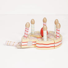 Load image into Gallery viewer, Sliceable Birthday Cake & Candles