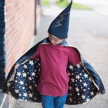 Load image into Gallery viewer, Reversible Wizard Cape & Hat