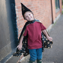 Load image into Gallery viewer, Reversible Wizard Cape & Hat