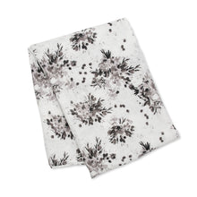 Charger l'image dans la galerie, Lulujo - Couverture et Chapeau HELLO WORLD - Floral Noir