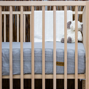 Juddlies Cottage Collection Crib Sheet - Driftwood Grey