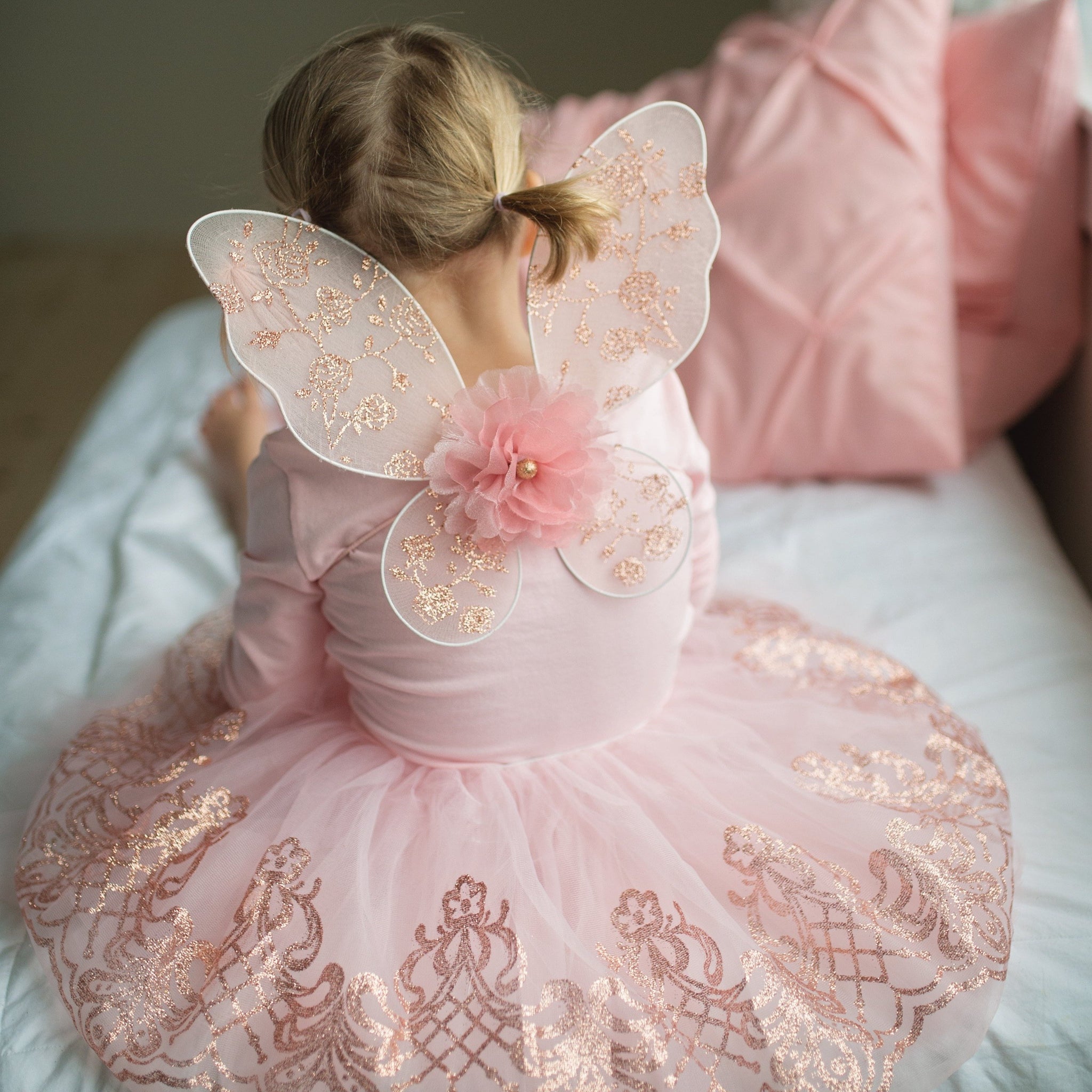 Rose Gold Tutu and Wings Set MiniHeartz Rose Gold Tutu and Wings Set MiniHeartz