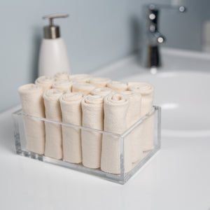 Lulujo 4pk biologique gant de toilette en coton