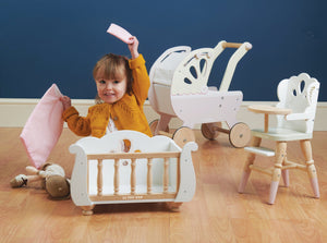 Le Toy Van - Sleigh Doll Cot & Crib