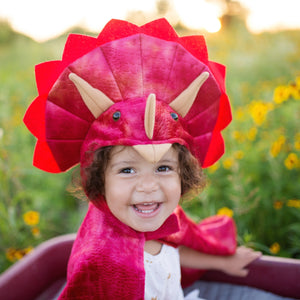 Baby Triceratops Cape - Red